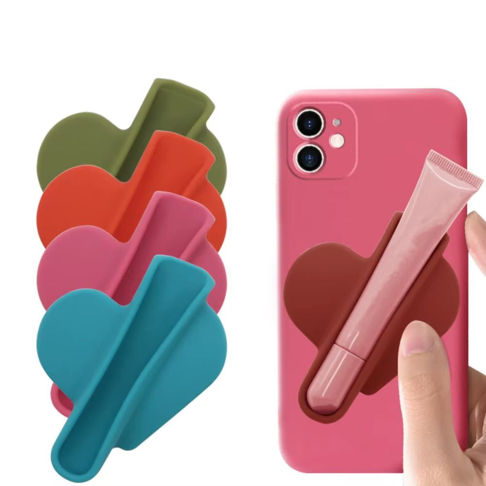 Heart Shaped Mobile Phone Case Phone Lipstick Holder