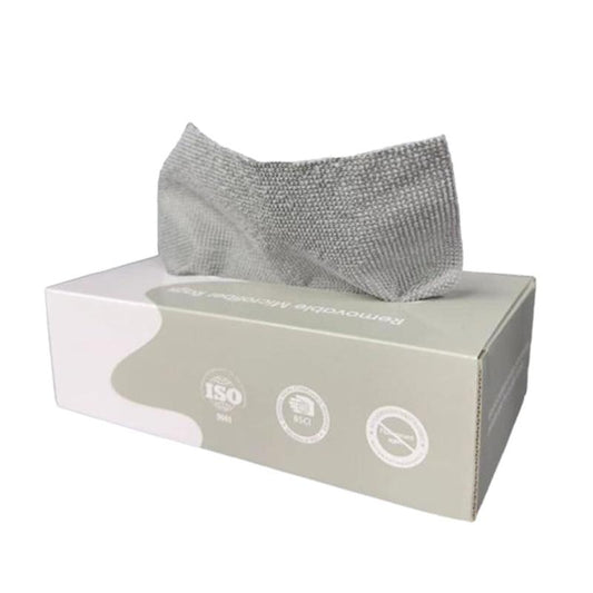 Microfiber Cleaning Cloth Rags in a Box (20 Count) -7.9" X 7.9" Reusable Microfiber Towels for Cars - Edgeless Terry Towels,Small Microfiber Towel for Home, Kitchen (Gray&Pink)