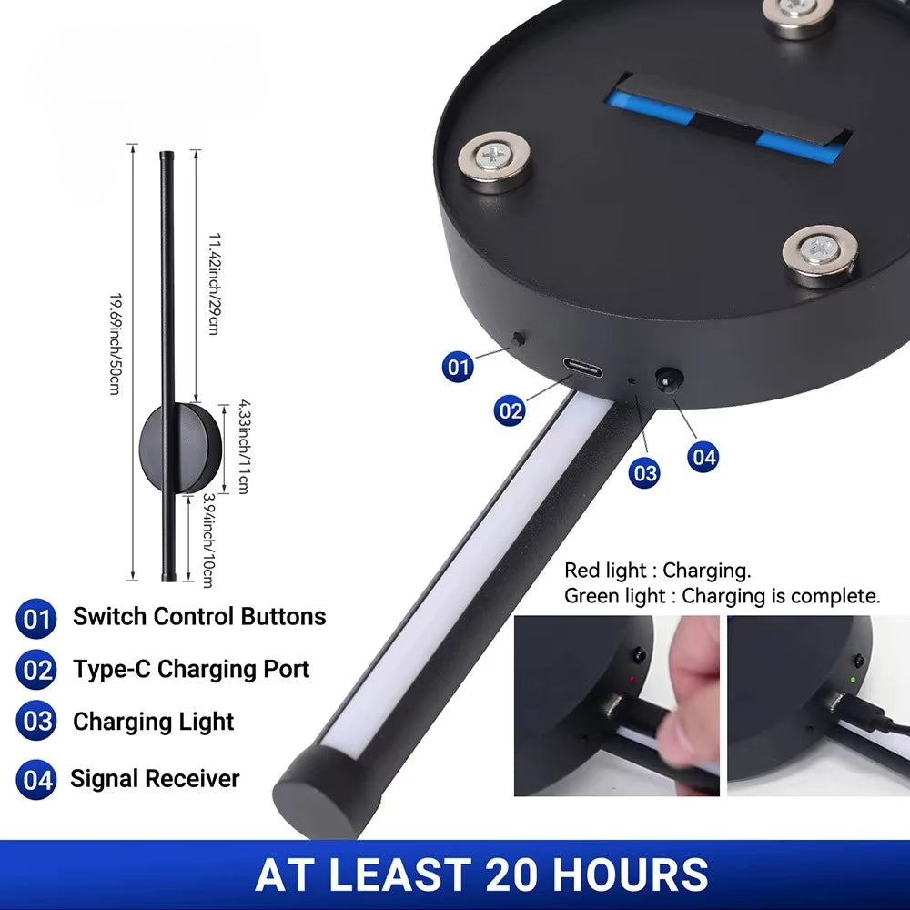 Magnetic Rechargeable 50 Wall Lamp 