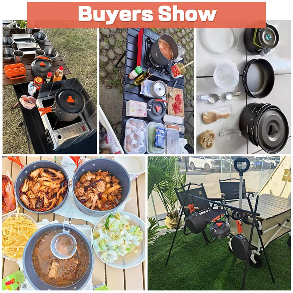 Camping Cooking Set Camping Cookware Travel 