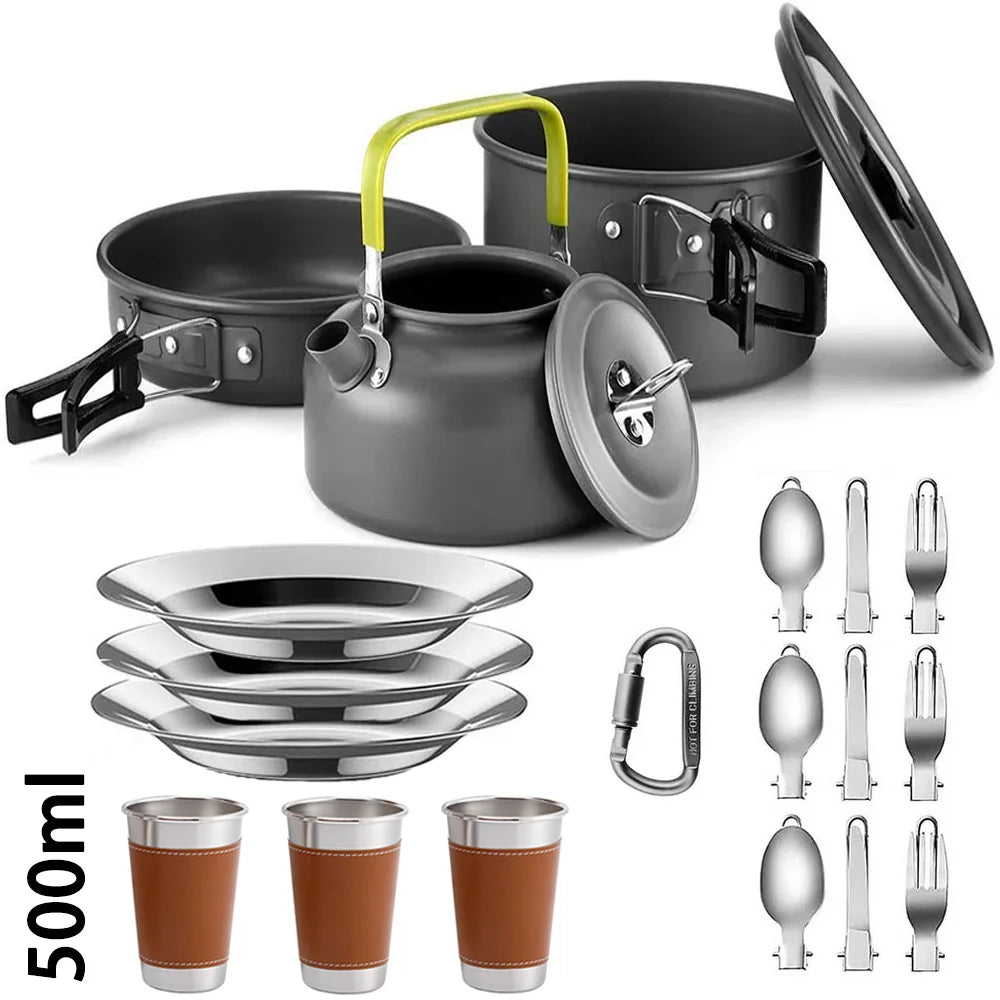Camping Cooking Set Camping Cookware Travel 