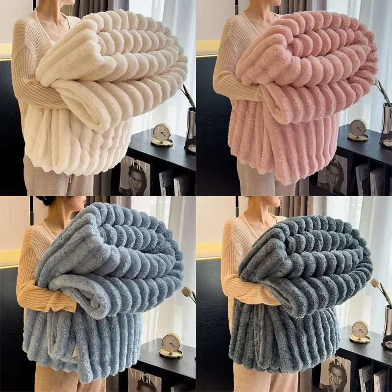 1Pc Throw Blanket for Bed 