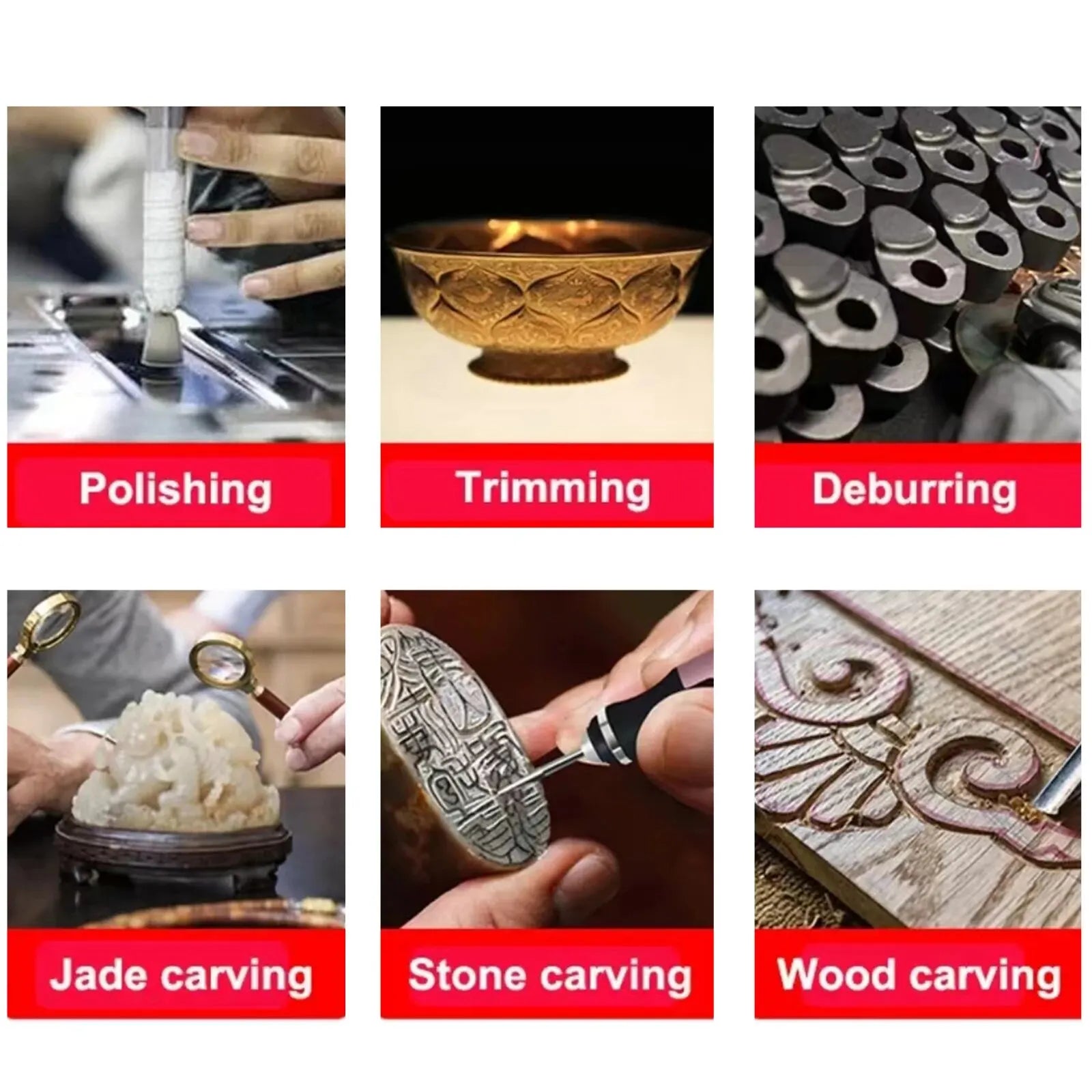 USB Cordless Rotary Tool Kit Woodworking Engraving Pen 