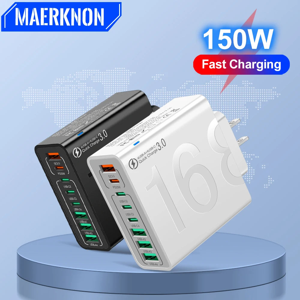 150W Multi Ports USB Charger ( Fast Charging )