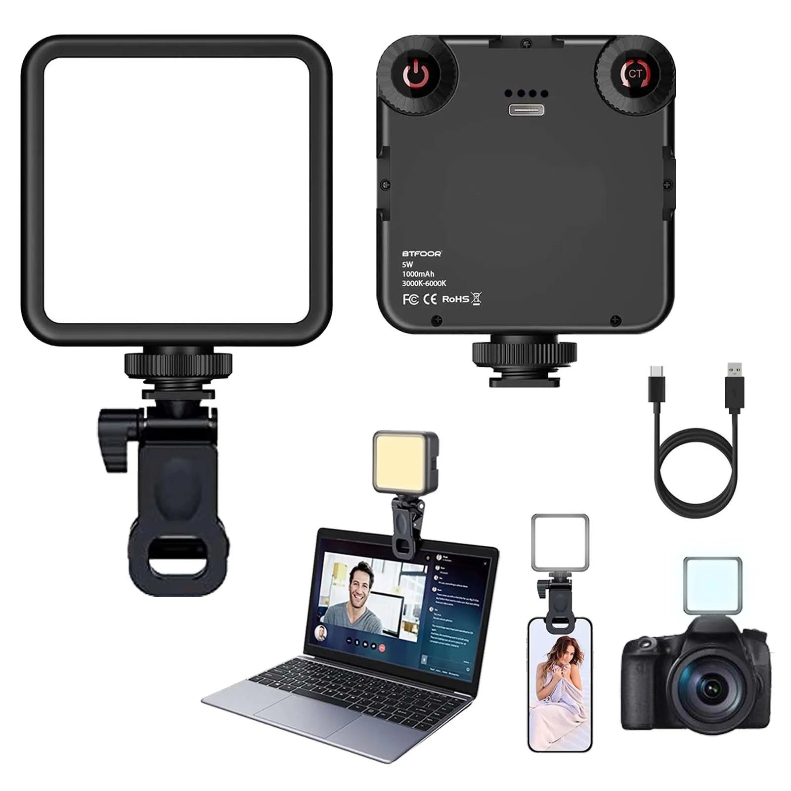 LED Clip Video Light Portable