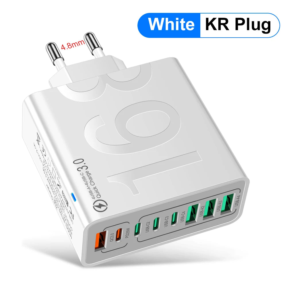 150W Multi Ports USB Charger ( Fast Charging )