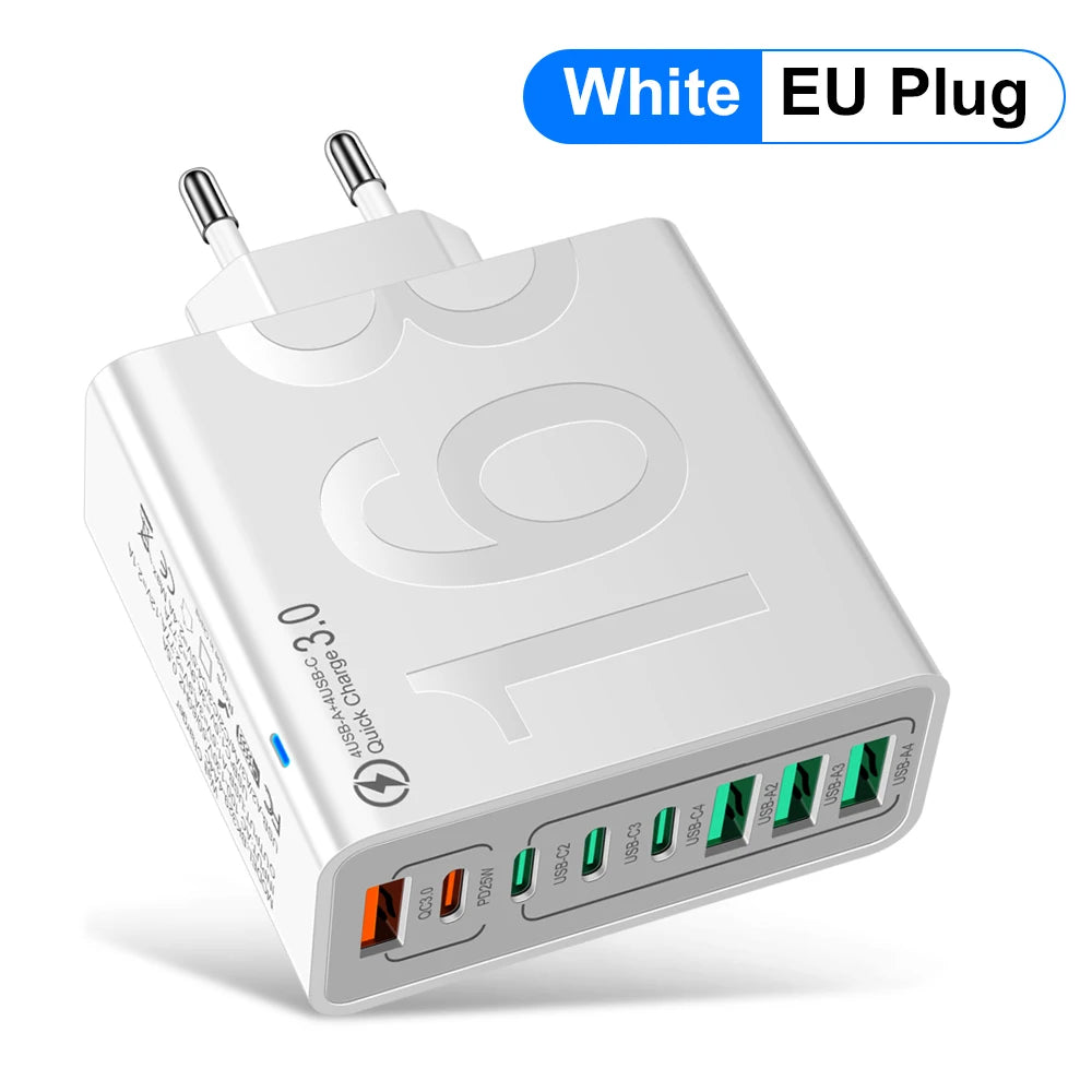 150W Multi Ports USB Charger ( Fast Charging )