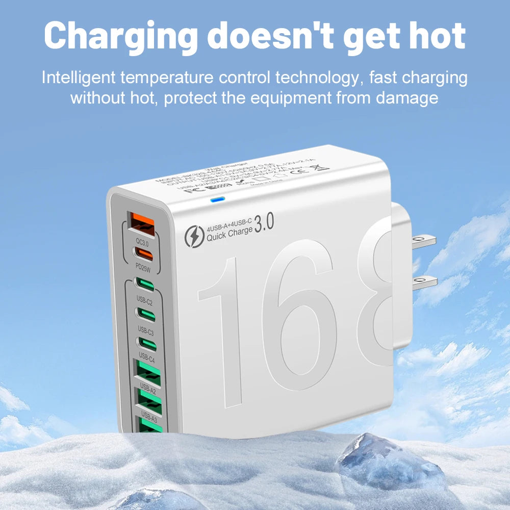 150W Multi Ports USB Charger ( Fast Charging )