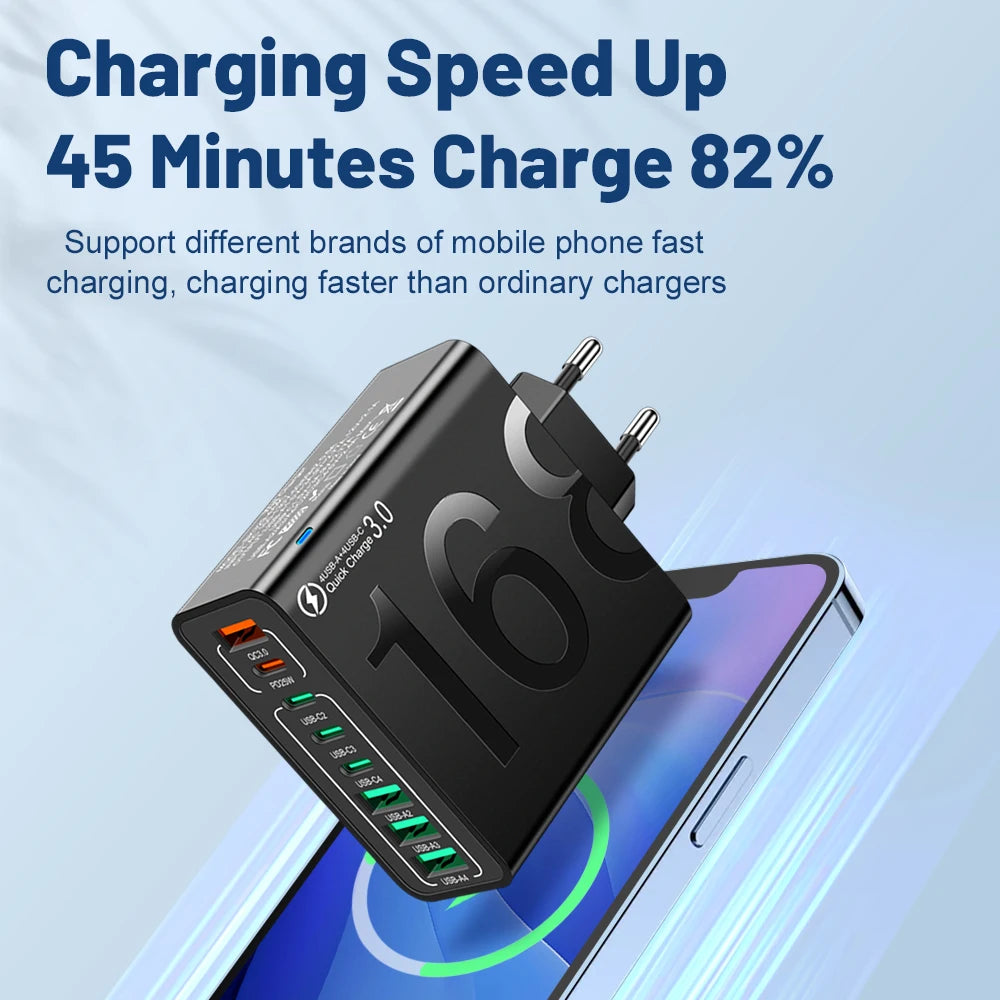 150W Multi Ports USB Charger ( Fast Charging )