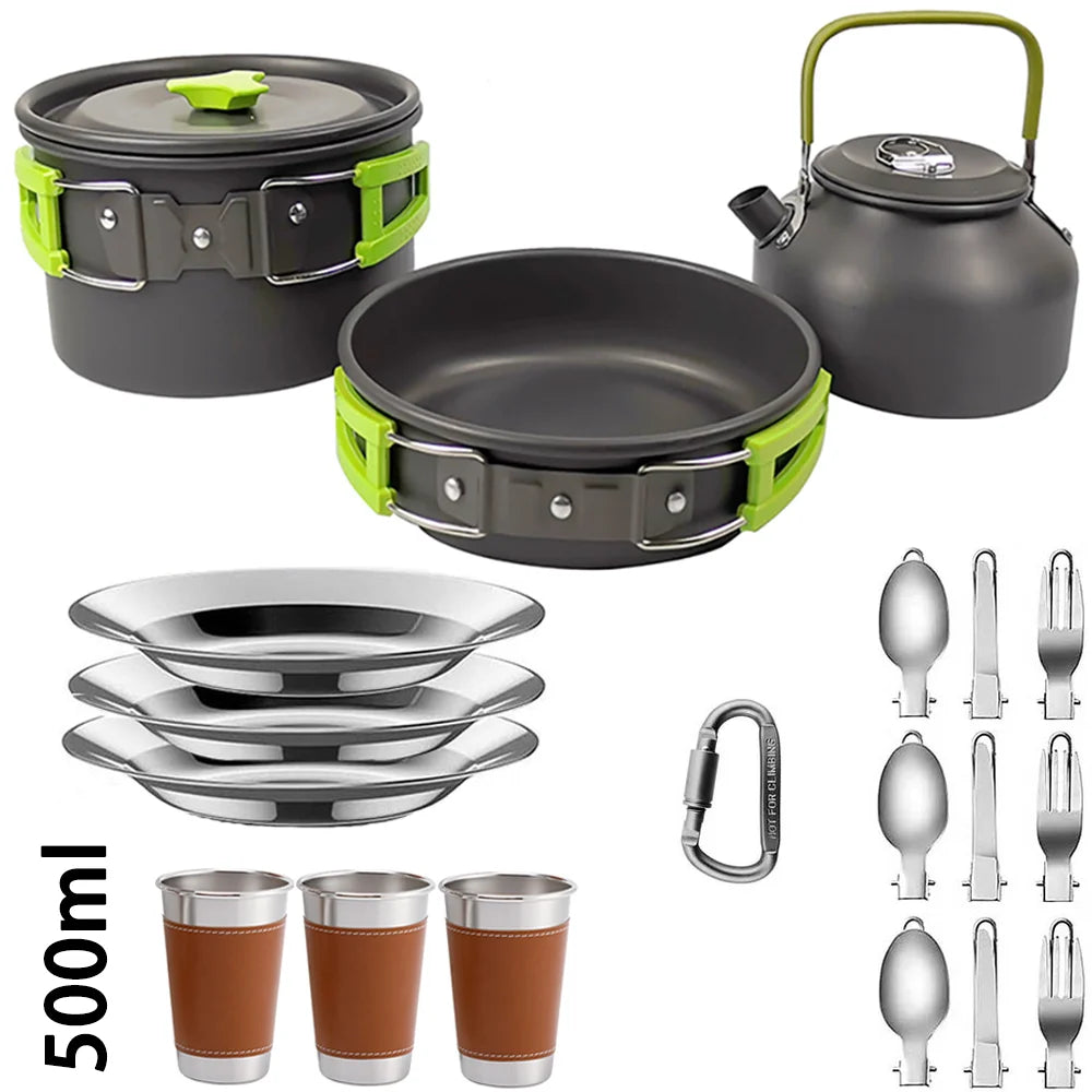 Camping Cooking Set Camping Cookware Travel 