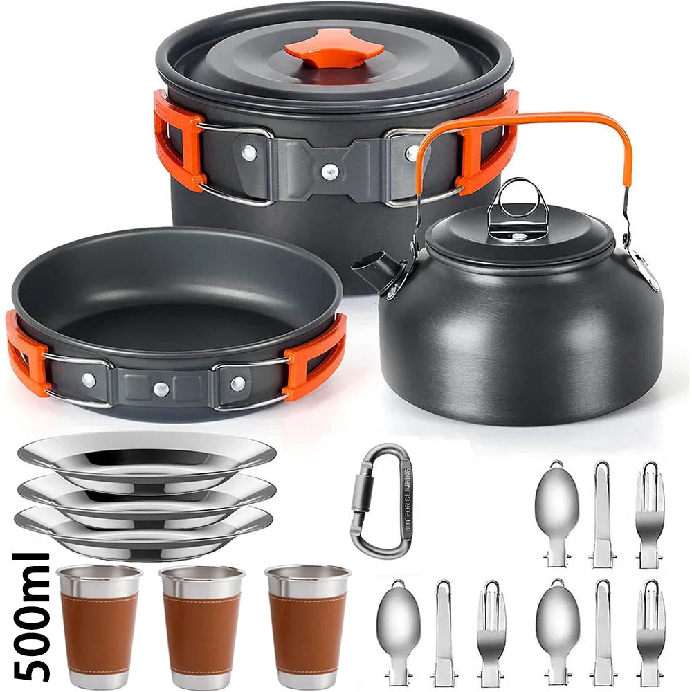 Camping Cooking Set Camping Cookware Travel 