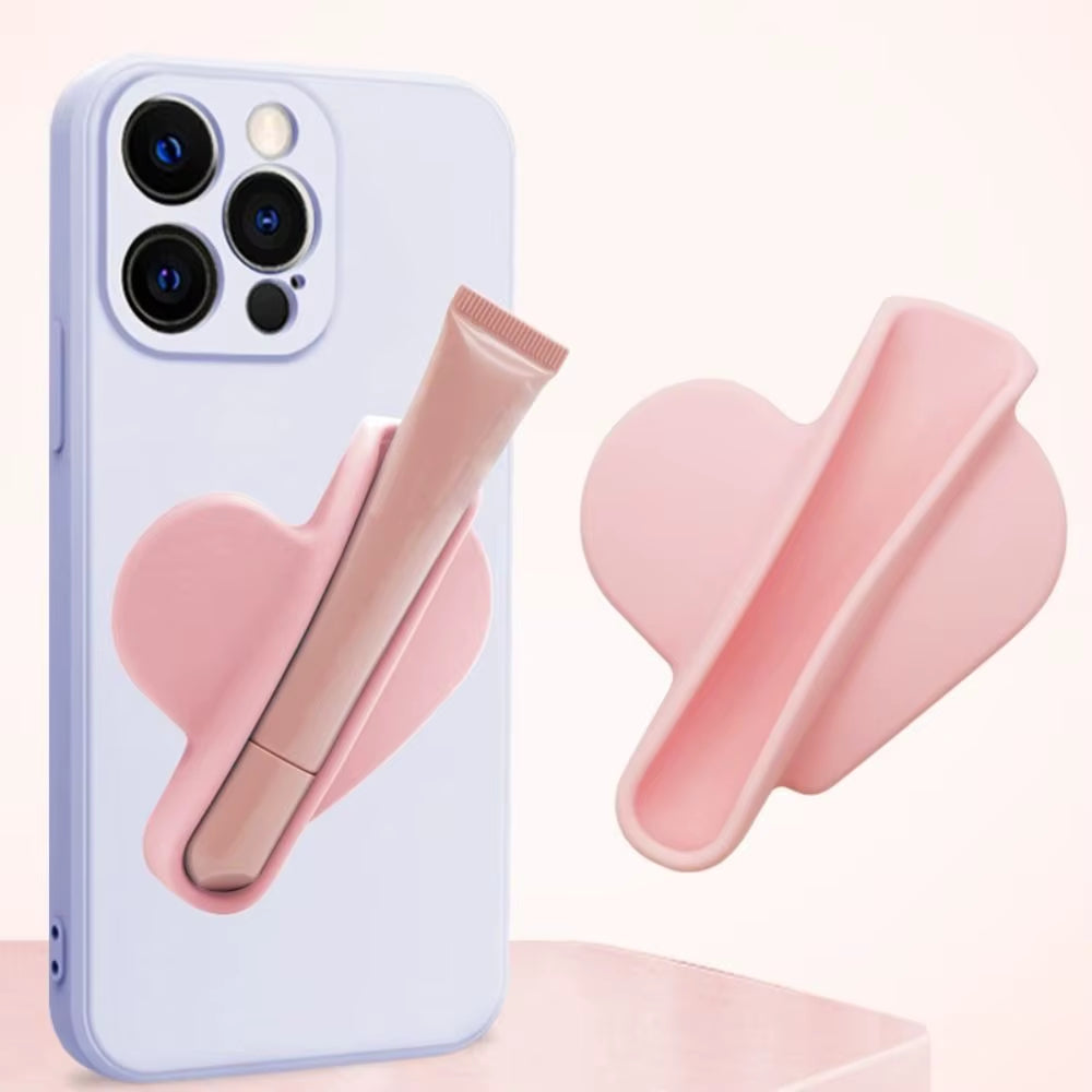 Heart Shaped Mobile Phone Case Phone Lipstick Holder